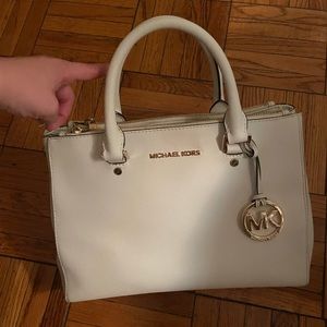 White MK Purse